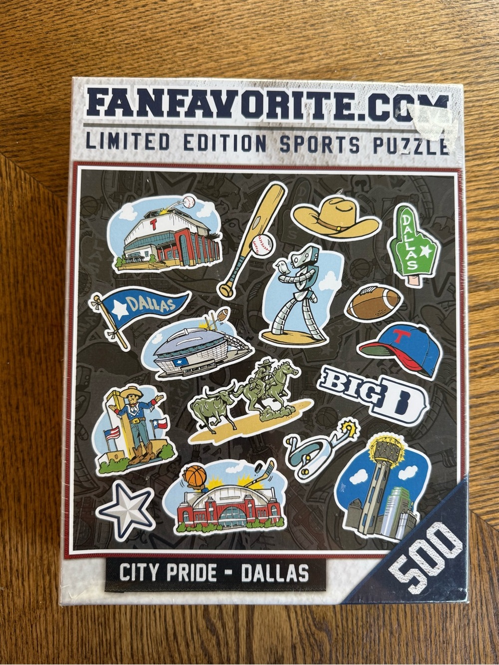 FANFAVORITE.COM City Pride - Dallas 500-Piece Puzzle (Blue, Green, Red)